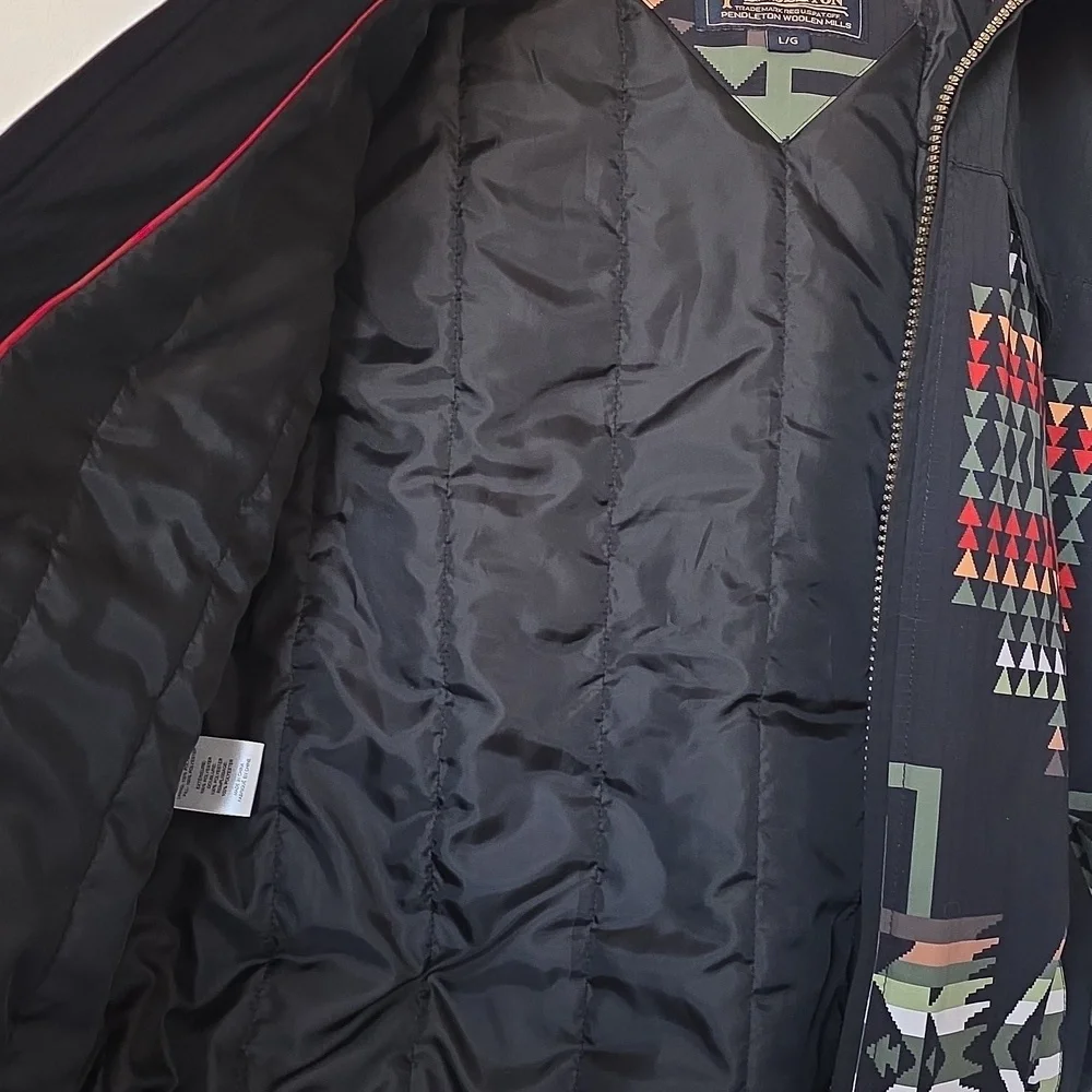 NWOT Pendleton Black Chief Joseph Insulated Ripstop Anorak Jacket ❤️⛷️💚🖤🎁